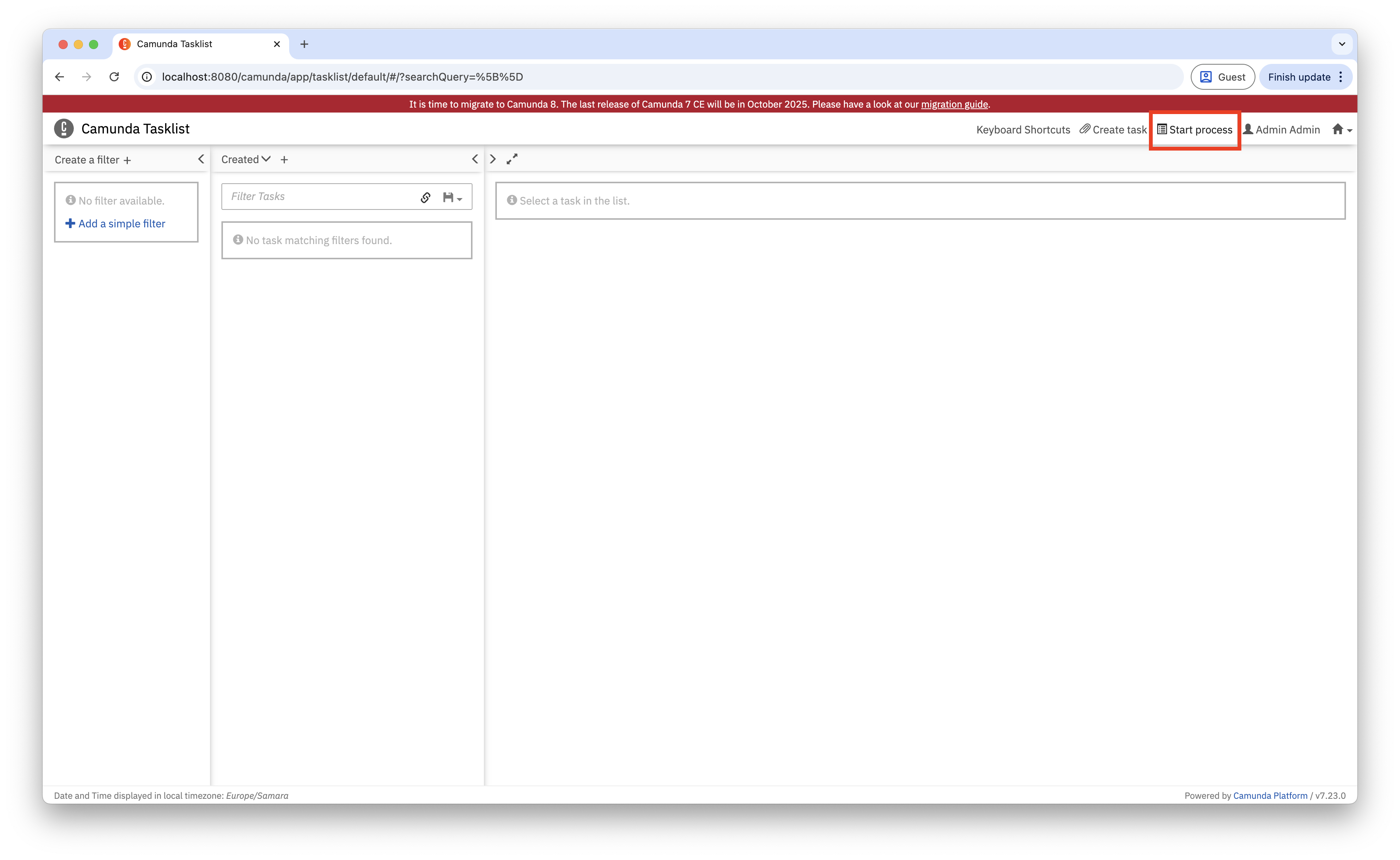 tasklist start process 3