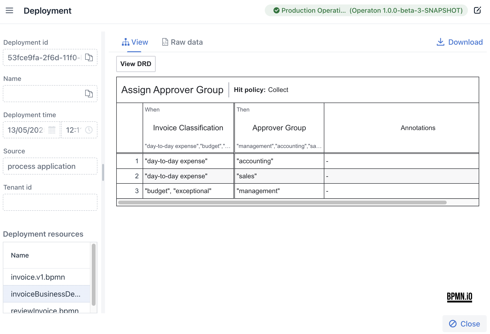 deployment resource drd
