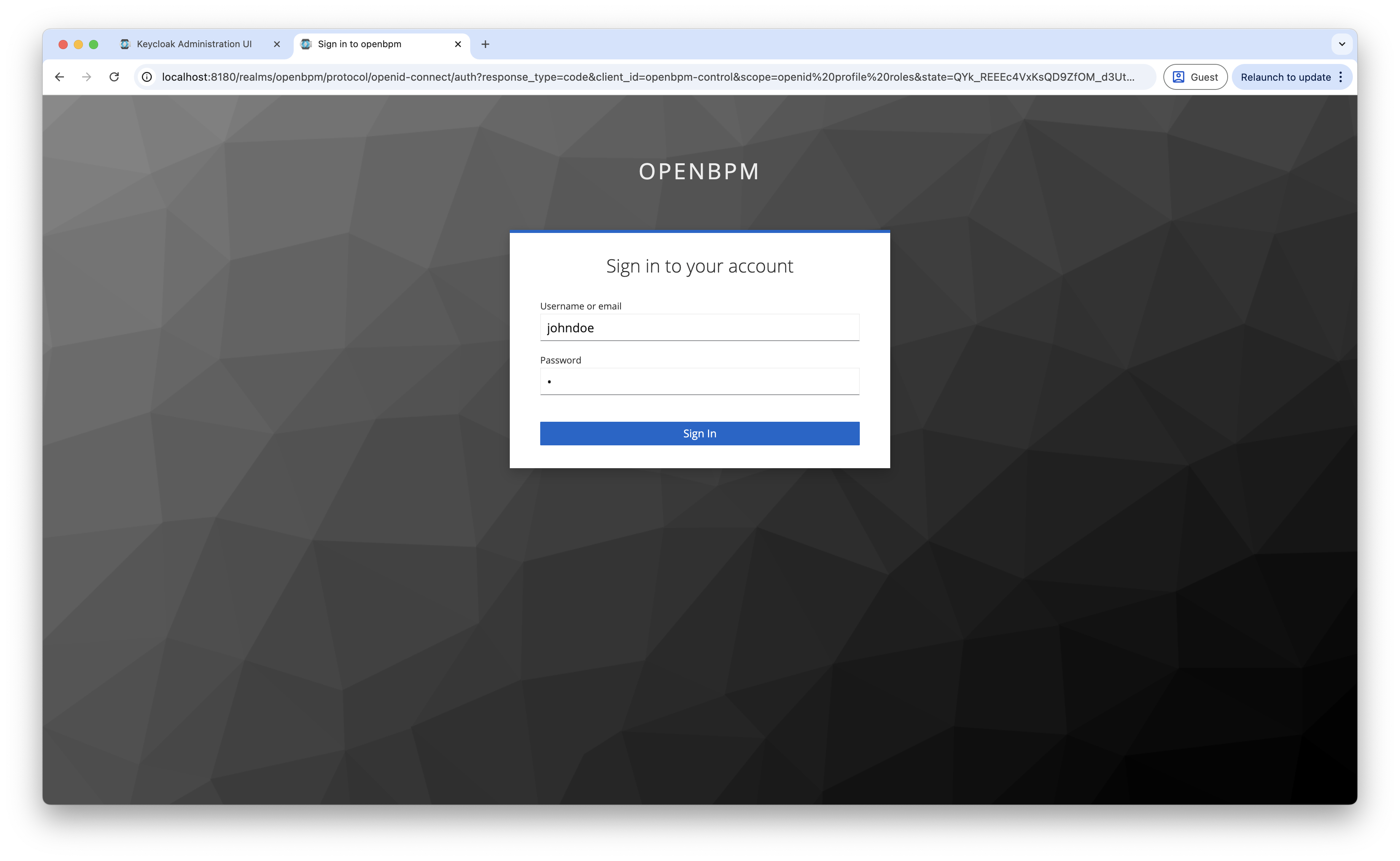 keycloak login