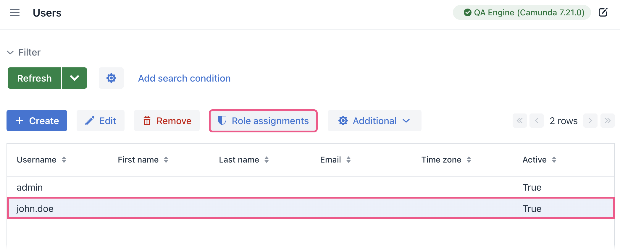 role assignment
