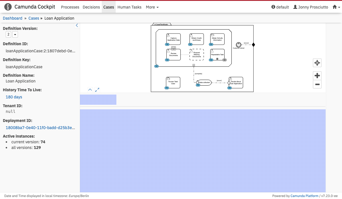 Case Definition Tab