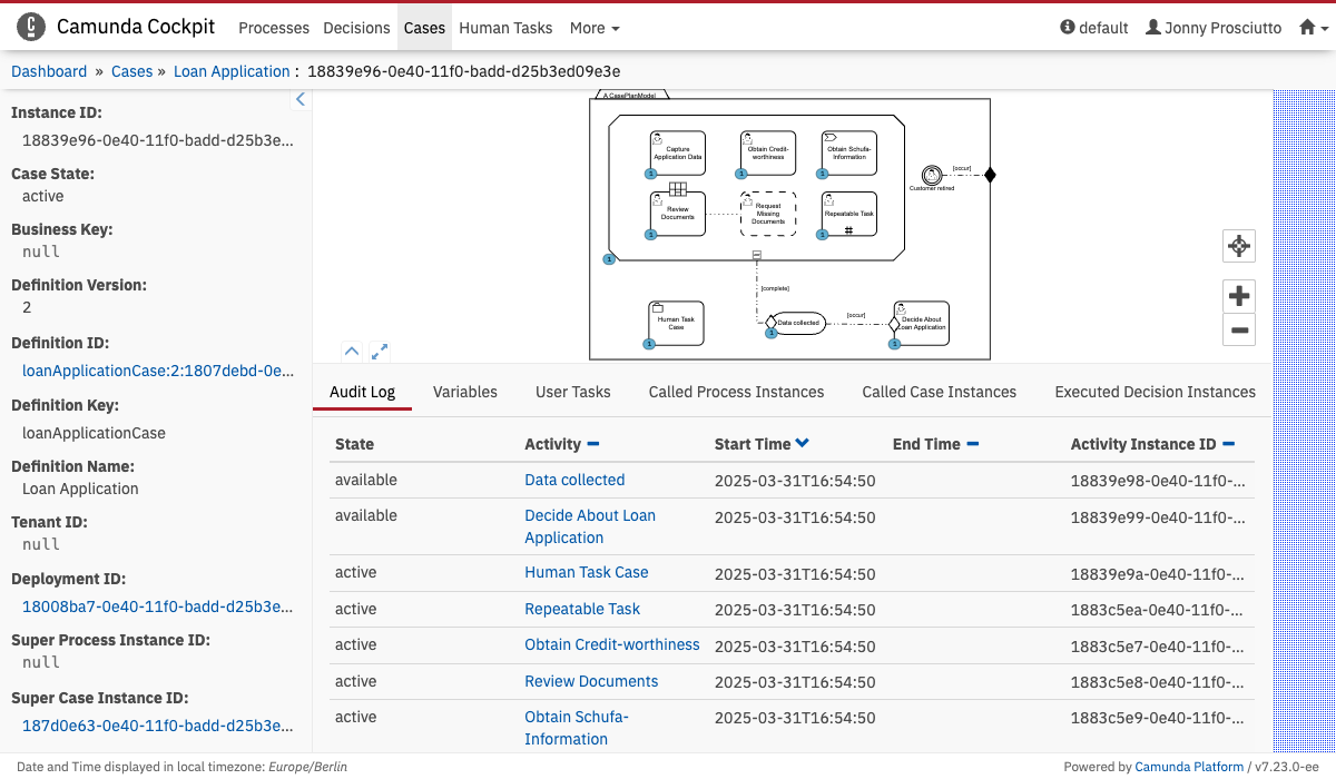 Case Instance Action