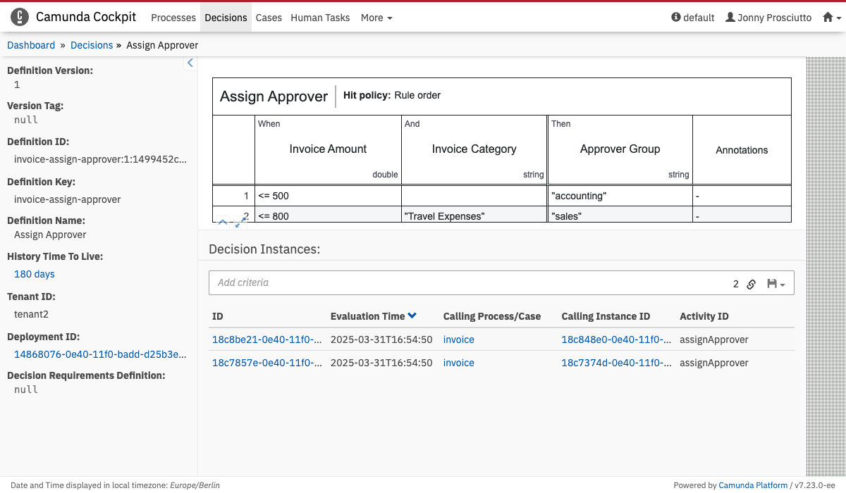 Decision Definition Action