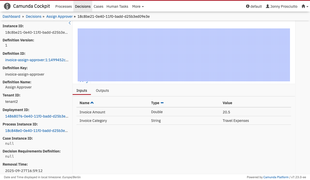 Decision Instance Table