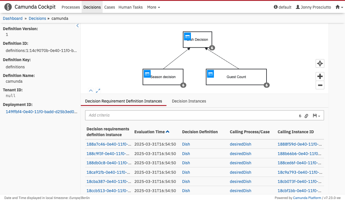 Decision Requirements Definition View :: OpenBPM
